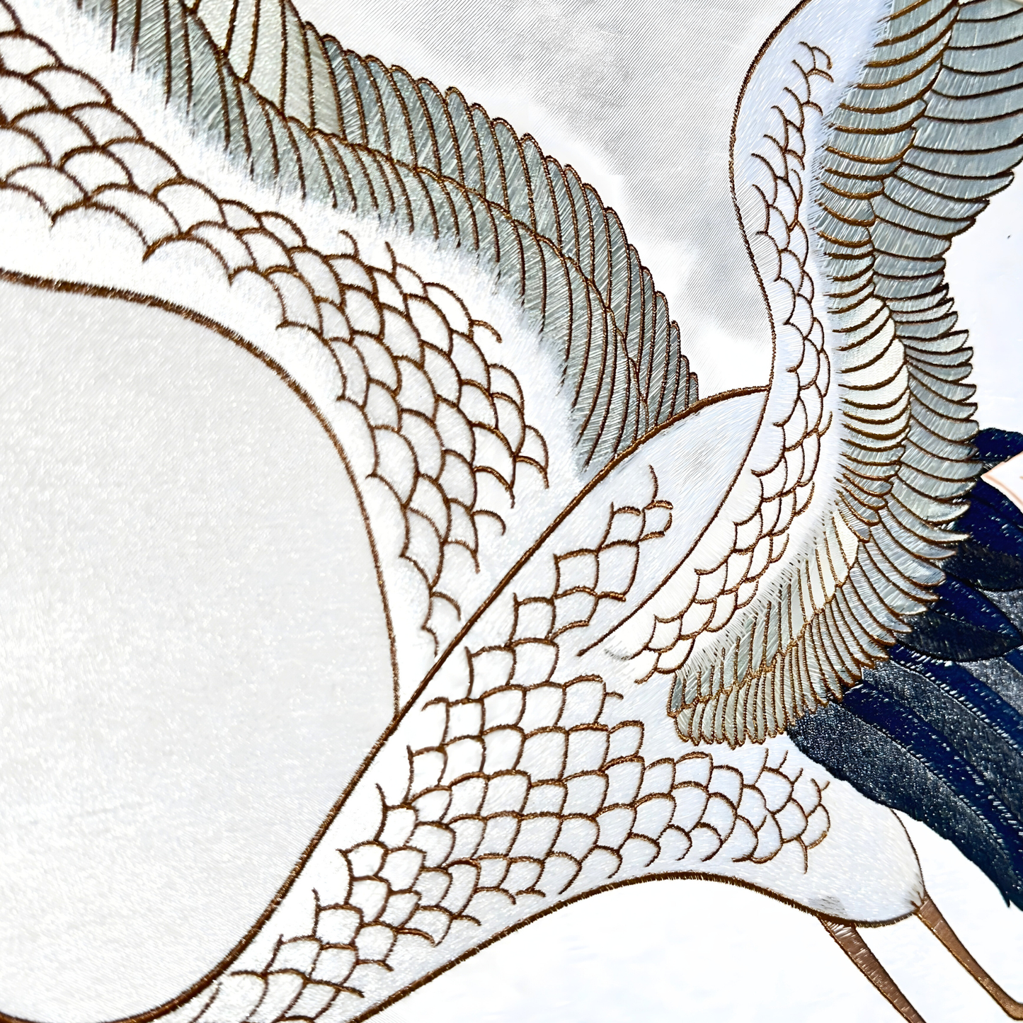 Skybound - Nature-inspired Embroidered Wall Art (Set of 4) ~ 7.5 ft x 4 ft