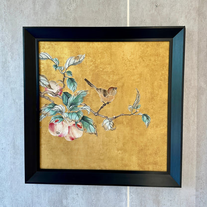 The Orchard – Hand Embroidered Nature Inspired Wall Art (Set of 2) ~ 3 ft x 2 ft