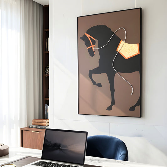 Triumph - Horse themed LED Wall Art ~ 5 ft x 3.5 ft
