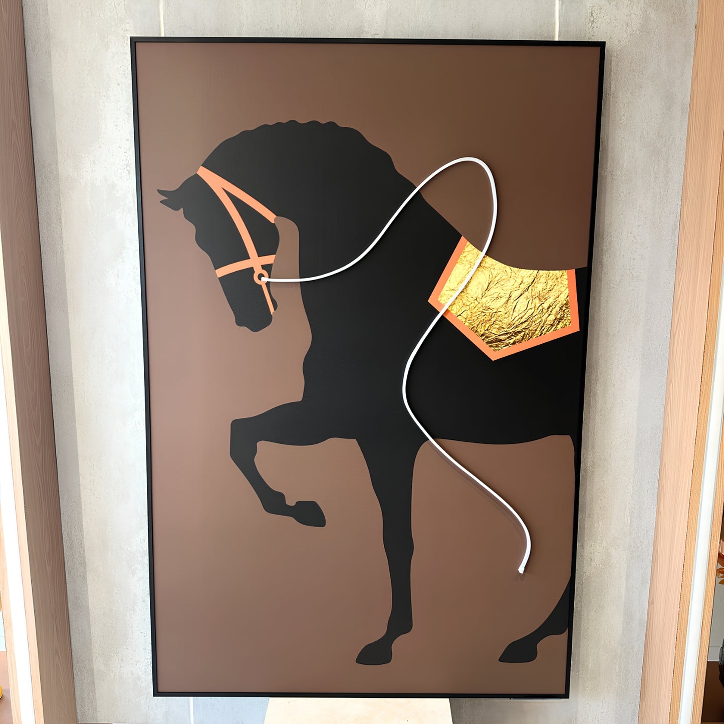 Triumph - Horse themed LED Wall Art ~ 5 ft x 3.5 ft