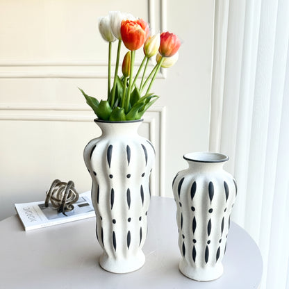 Vista - Black & White Ceramic Vases