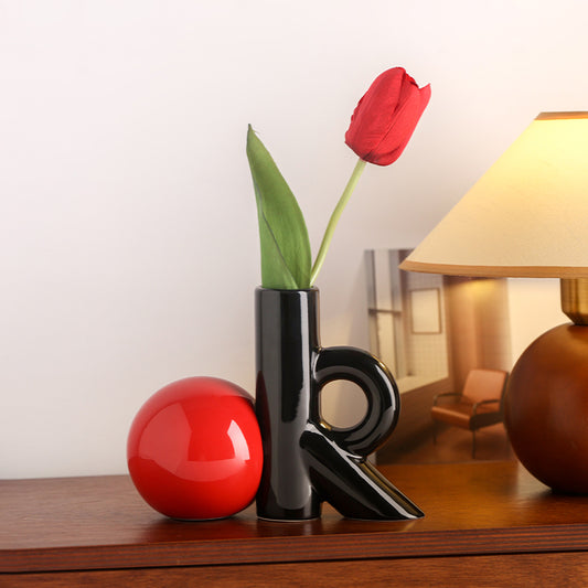 Table Vase Color Burst - Ceramic Table Vase & Showpiece