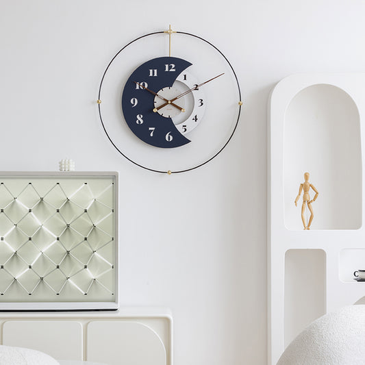 Maritime - Blue Designer Circular Wall Clock ~ 24 inches (Dia)