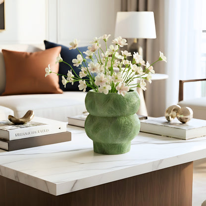 Meadow - Sculptural Green Vase
