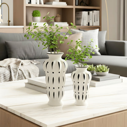 Vista - Black & White Ceramic Vases