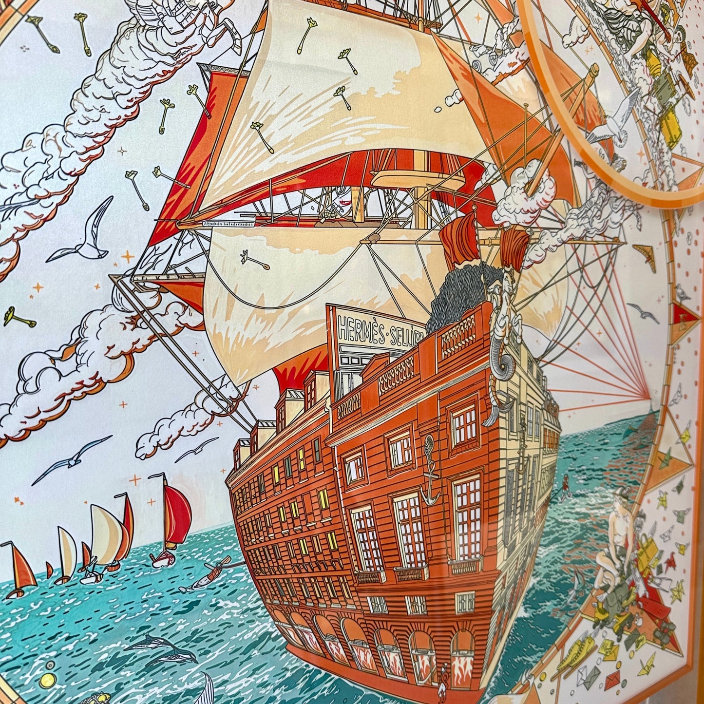 Odyssey – Ship inspired Premium Wall Art with Acrylic Frame ~ 4 ft x 3 ft