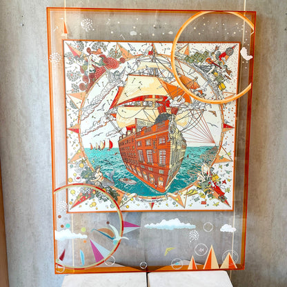Odyssey – Ship inspired Premium Wall Art with Acrylic Frame ~ 4 ft x 3 ft