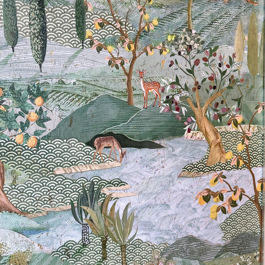 Edenia – Nature Inspired 3D detailing Premium Wall Art ~ 6 ft x 4 ft