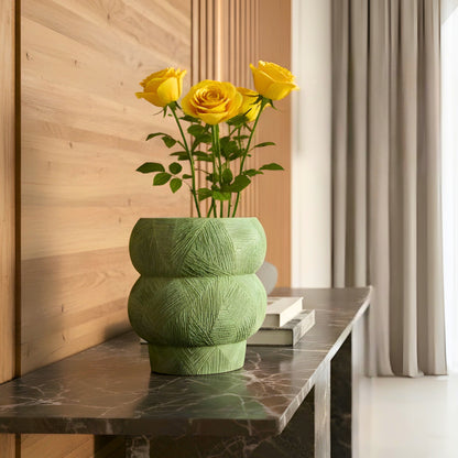Meadow - Sculptural Green Vase