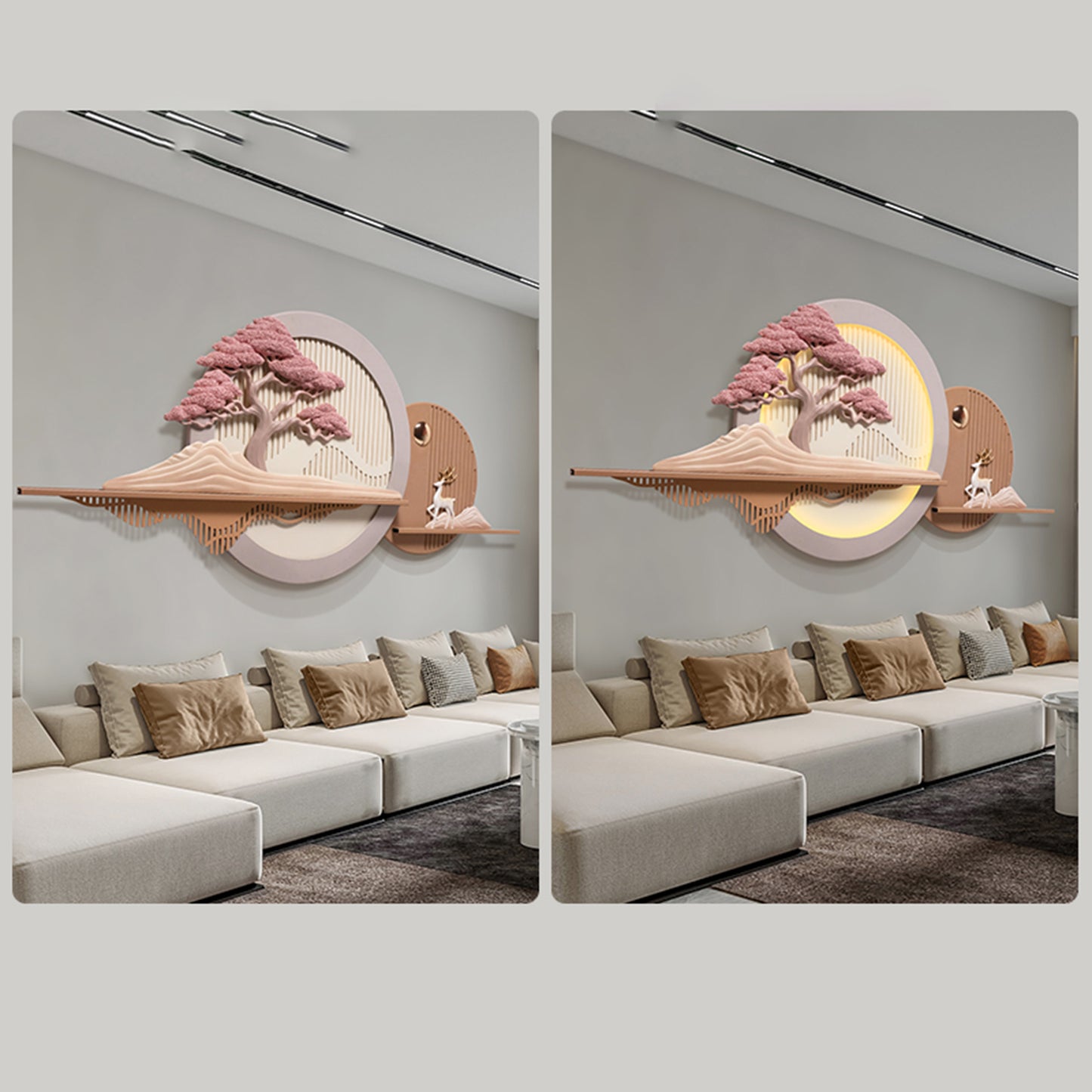 Garden of Chi - Nature Scenery Inspired Premium Wall Art ~ 6 feet Long