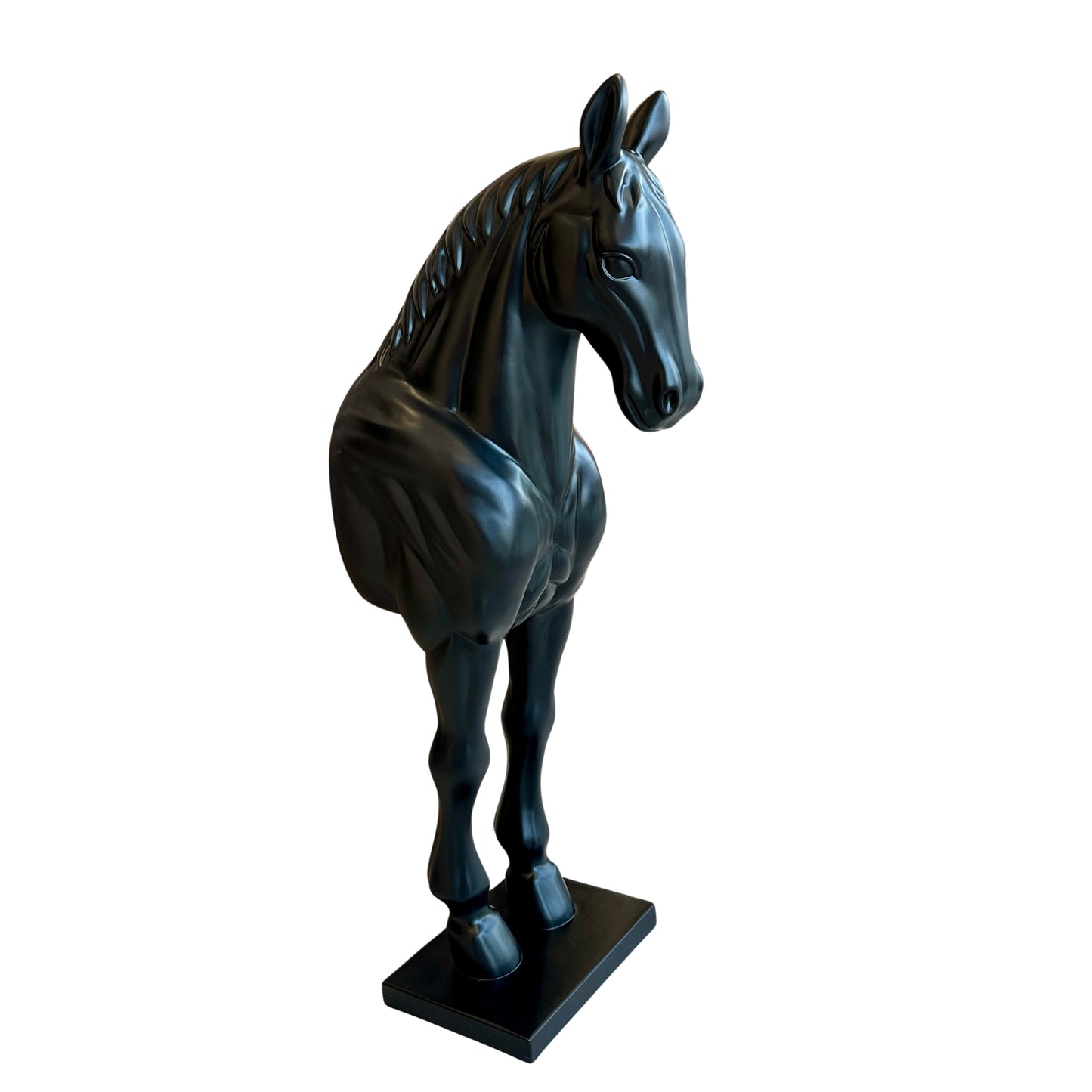Midnight Majesty - Horse Floor Sculpture ~ 5.5 feet Tall