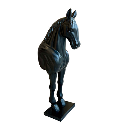 Midnight Majesty - Horse Floor Sculpture ~ 5.5 feet Tall