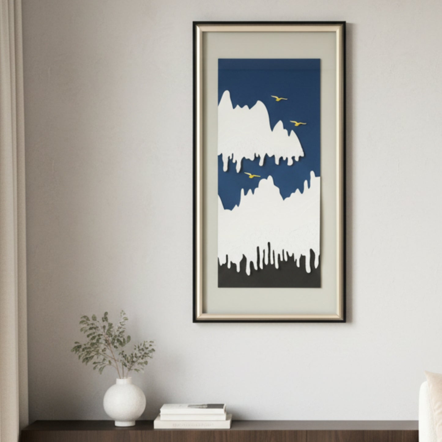 Skyrise - Mountains & Nature Inspired Premium Wall Art ~ 5.5 ft Tall