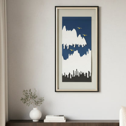 Skyrise - Mountains & Nature Inspired Premium Wall Art ~ 5.5 ft Tall