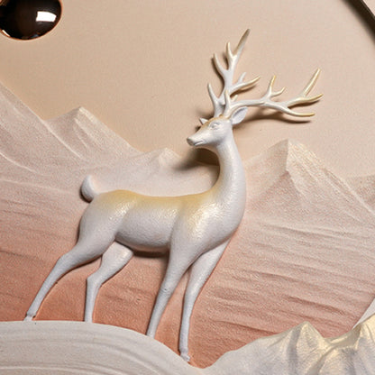Montrel - Deer Scenery Inspired Premium Wall Art  ~ 7 feet long