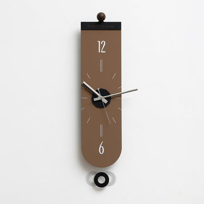 Tempo - Designer Pendulum Wall Clock - Brown