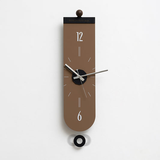 Tempo - Designer Pendulum Wall Clock - Brown