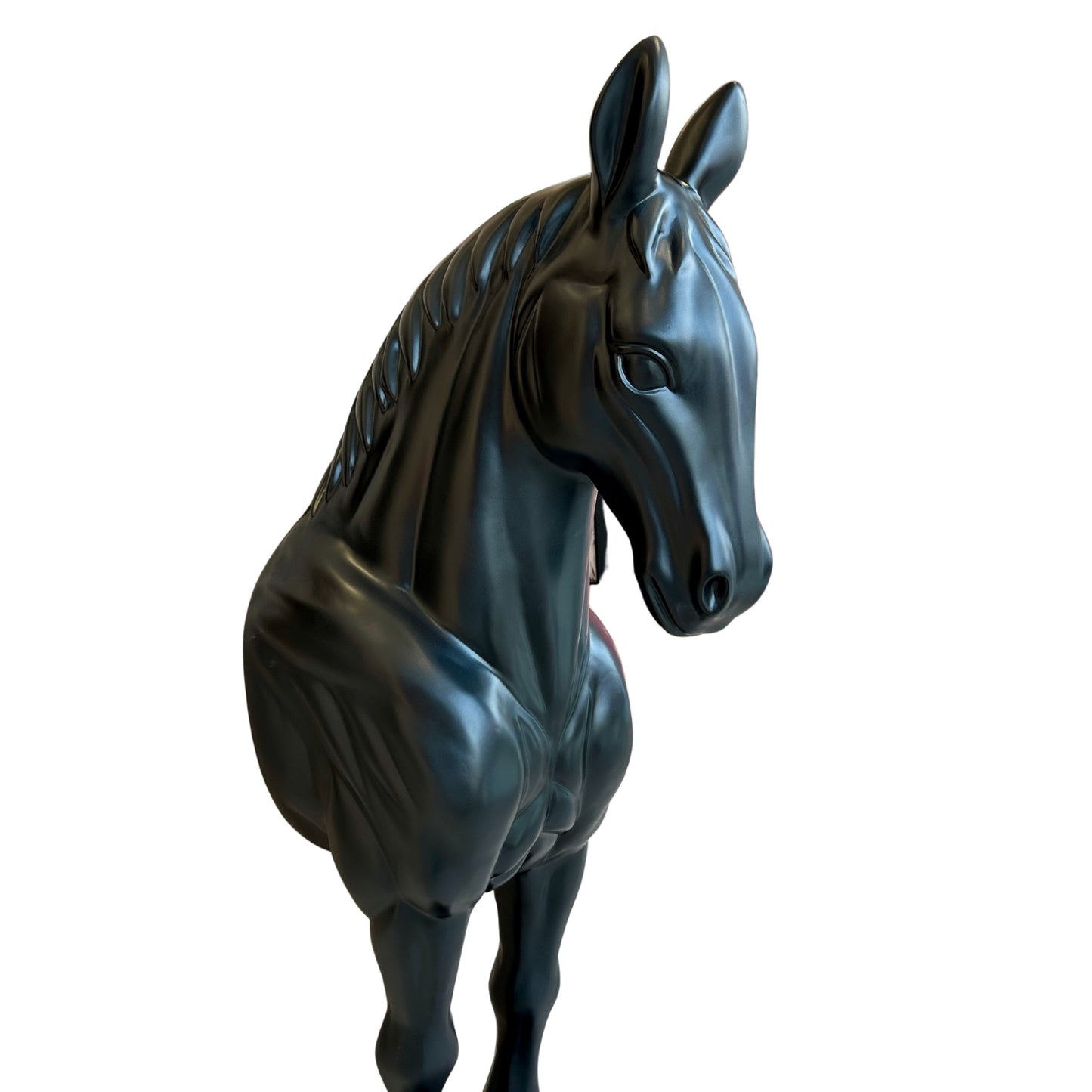 Midnight Majesty - Horse Floor Sculpture ~ 5.5 feet Tall