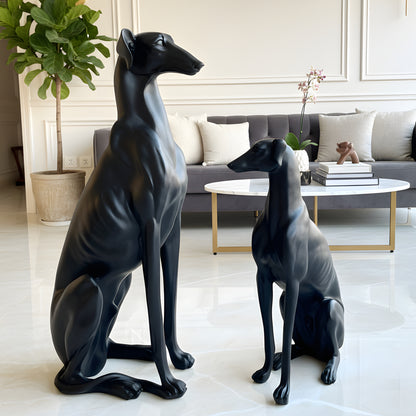 Shadow & Storm - Dog Floor Sculptures (Set of 2) ~ 2.5 feet Tall
