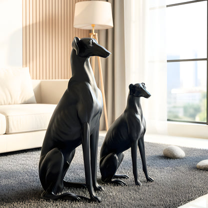 Shadow & Storm - Dog Floor Sculptures (Set of 2) ~ 2.5 feet Tall