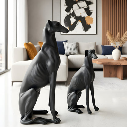 Shadow & Storm - Dog Floor Sculptures (Set of 2) ~ 2.5 feet Tall