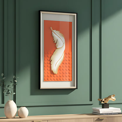 Arisé - Feather & Nature Inspired Premium Wall Art ~ 5.5 ft Tall