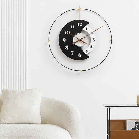 Maritime - Black Designer Circular Wall Clock ~ 24 inches (Dia)