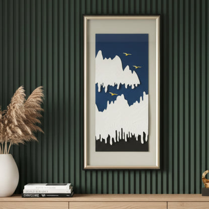 Skyrise - Mountains & Nature Inspired Premium Wall Art ~ 5.5 ft Tall