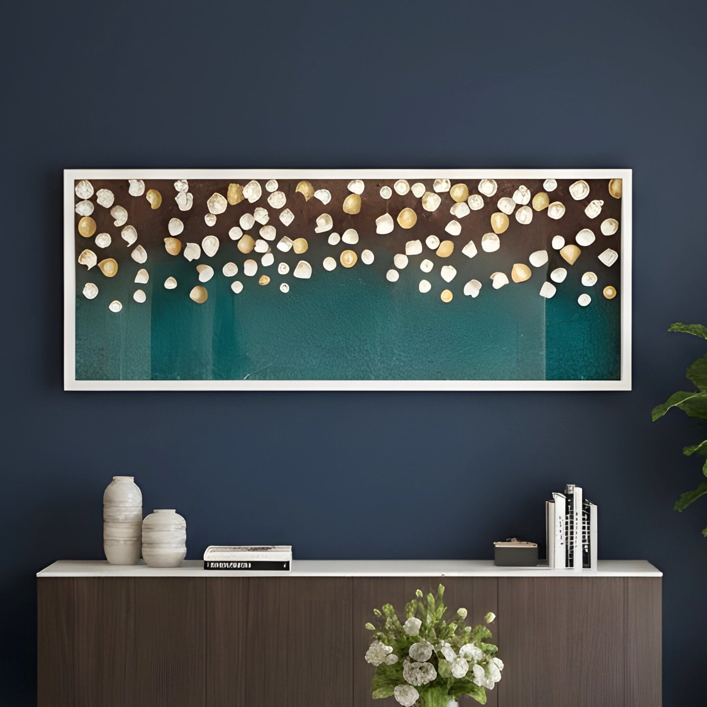 Aurelia – Nature inspired Premium Wall Art with Acrylic Frame ~ 5.5 ft x 2 ft