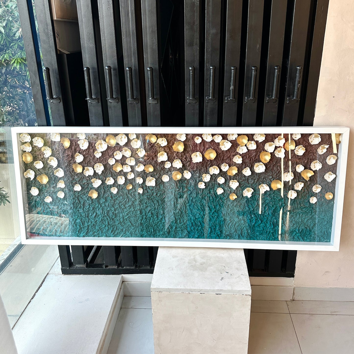 Aurelia – Nature inspired Premium Wall Art with Acrylic Frame ~ 5.5 ft x 2 ft