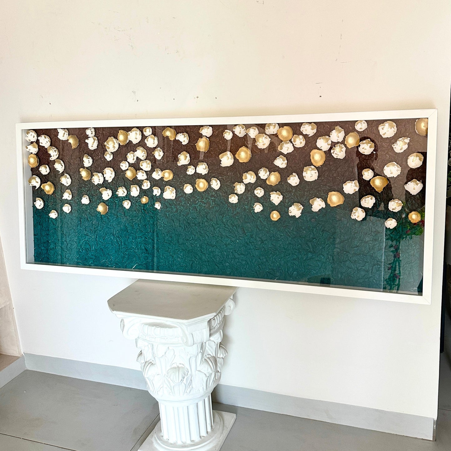 Aurelia – Nature inspired Premium Wall Art with Acrylic Frame ~ 5.5 ft x 2 ft