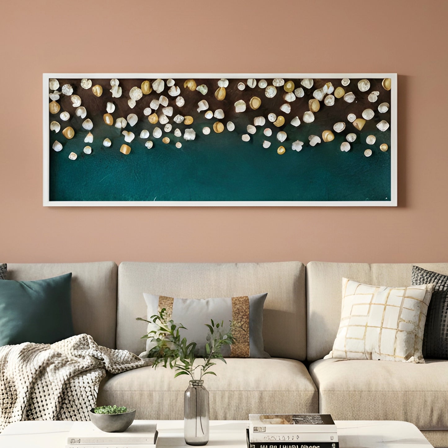 Aurelia – Nature inspired Premium Wall Art with Acrylic Frame ~ 5.5 ft x 2 ft
