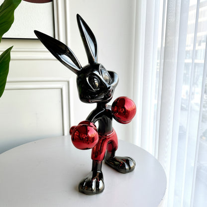 Knockout - Boxing Bunny Showpiece ~ 2 ft Tall