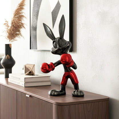 Knockout - Boxing Bunny Showpiece ~ 2 ft Tall