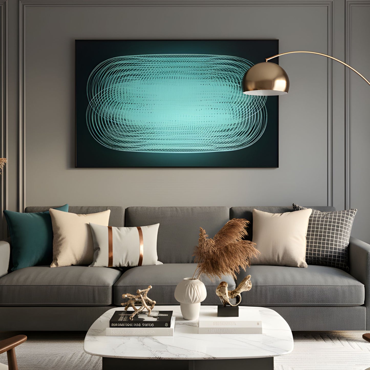 Auralis - Premium UV Print Canvas Wall Art ~ 4 ft x 3 ft