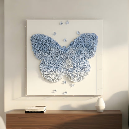 Flutter – Butterfly inspired Premium Wall Art with Acrylic Frame ~ 3.5 ft x 3.5 ft