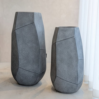 Terra ~ 4 ft & 3 ft Stone Finish Large Plant Pots
