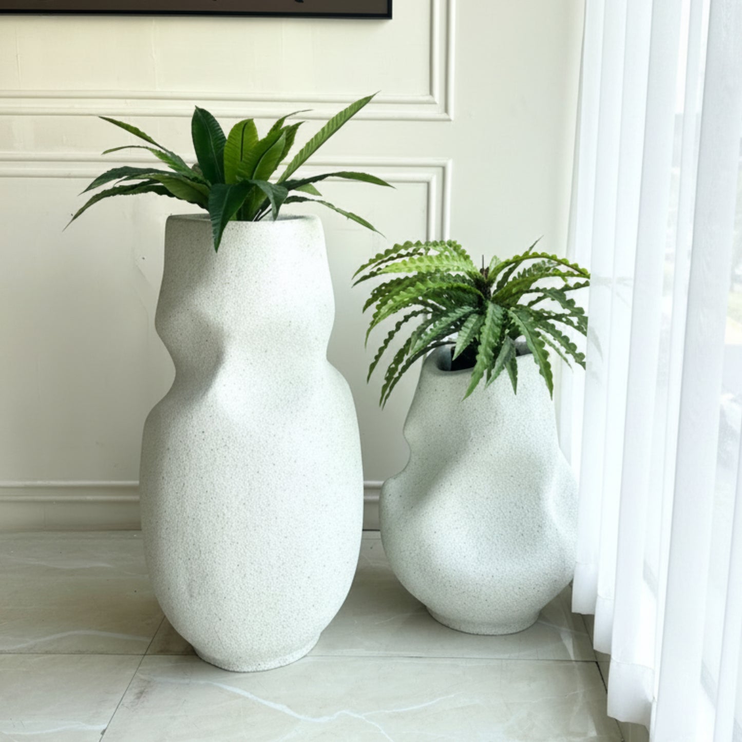 Forma ~ 2.5 ft & 3.5 ft Large Sculptural Plant Pots