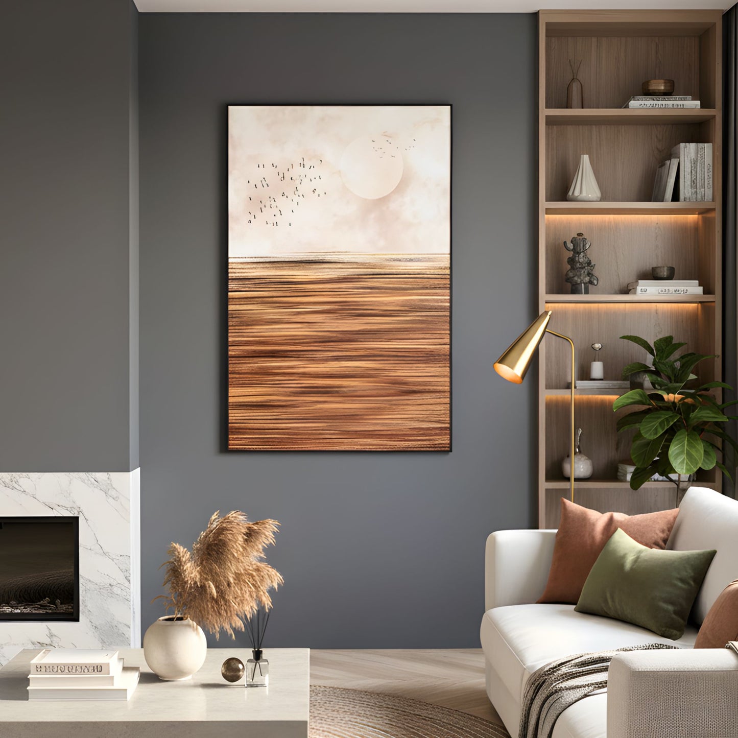 Farline - Nature-inspired UV Canvas Print Wall Art ~ 4 ft x 3 ft