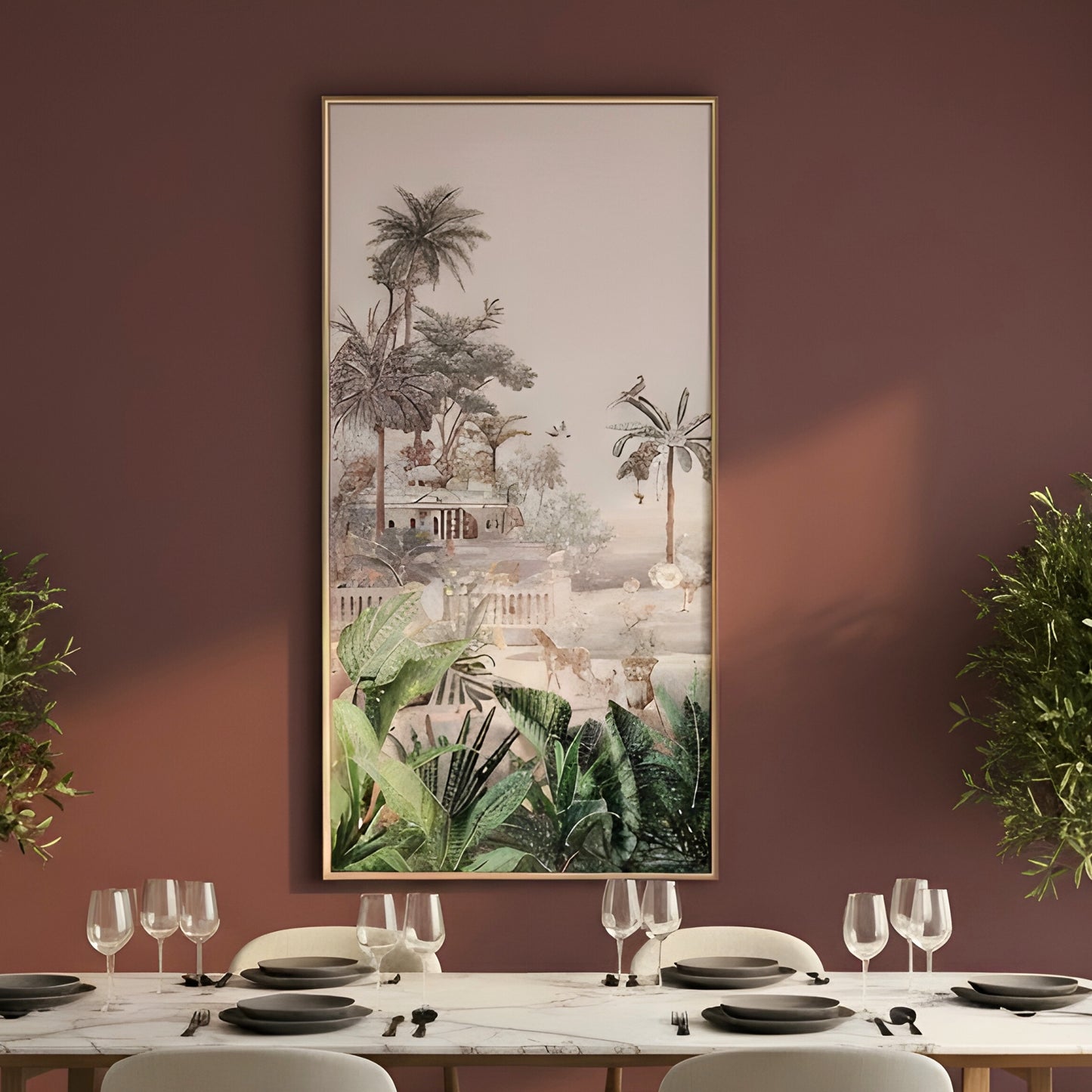 Vantara – Natural Silk Textured Art with Diamond & Pearl Detailing ~ 5.5 ft x 3 ft