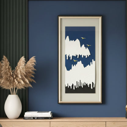 Skyrise - Mountains & Nature Inspired Premium Wall Art ~ 5.5 ft Tall
