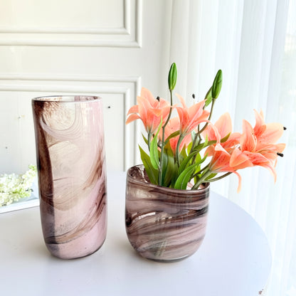 Hazel - Brown Glass Vases