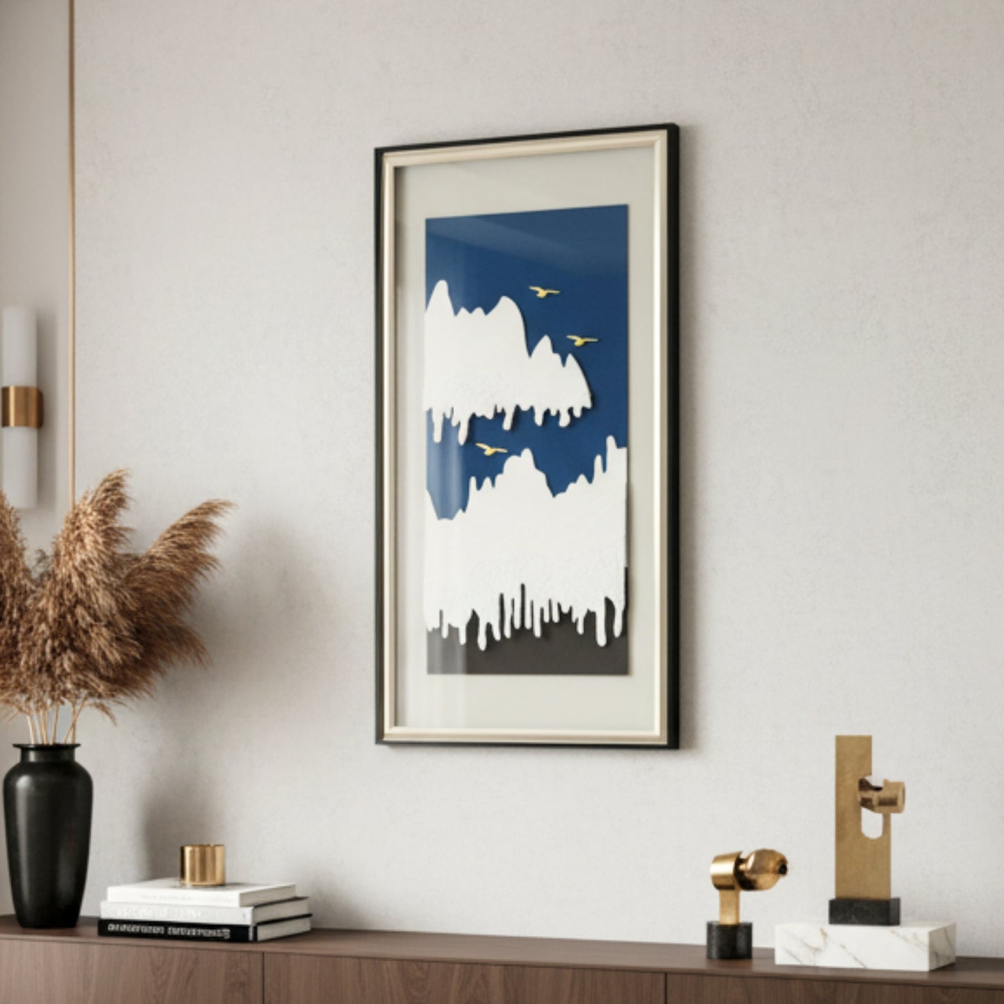 Skyrise - Mountains & Nature Inspired Premium Wall Art ~ 5.5 ft Tall