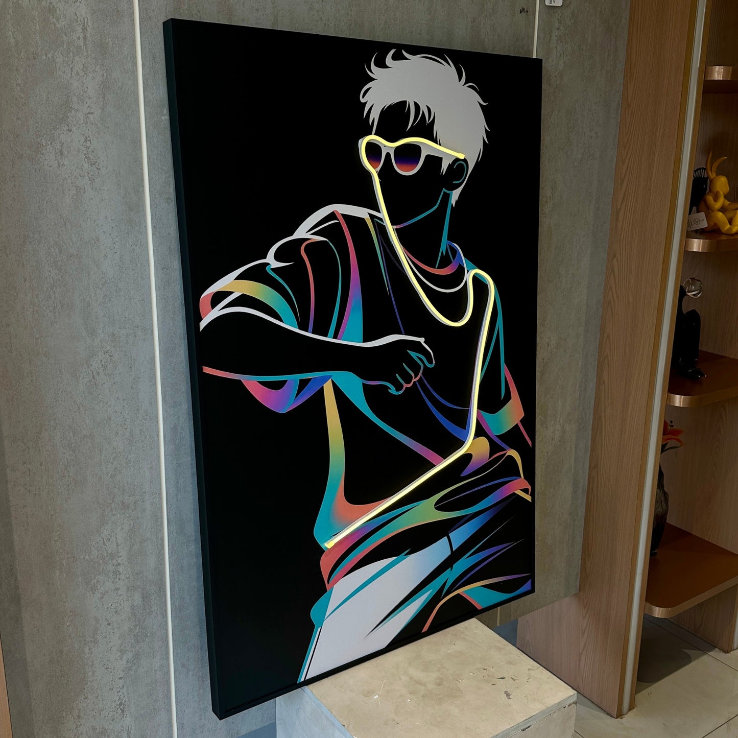 Freestyle - Human Themed LED Wall Art ~ 4 ft x 3 ft