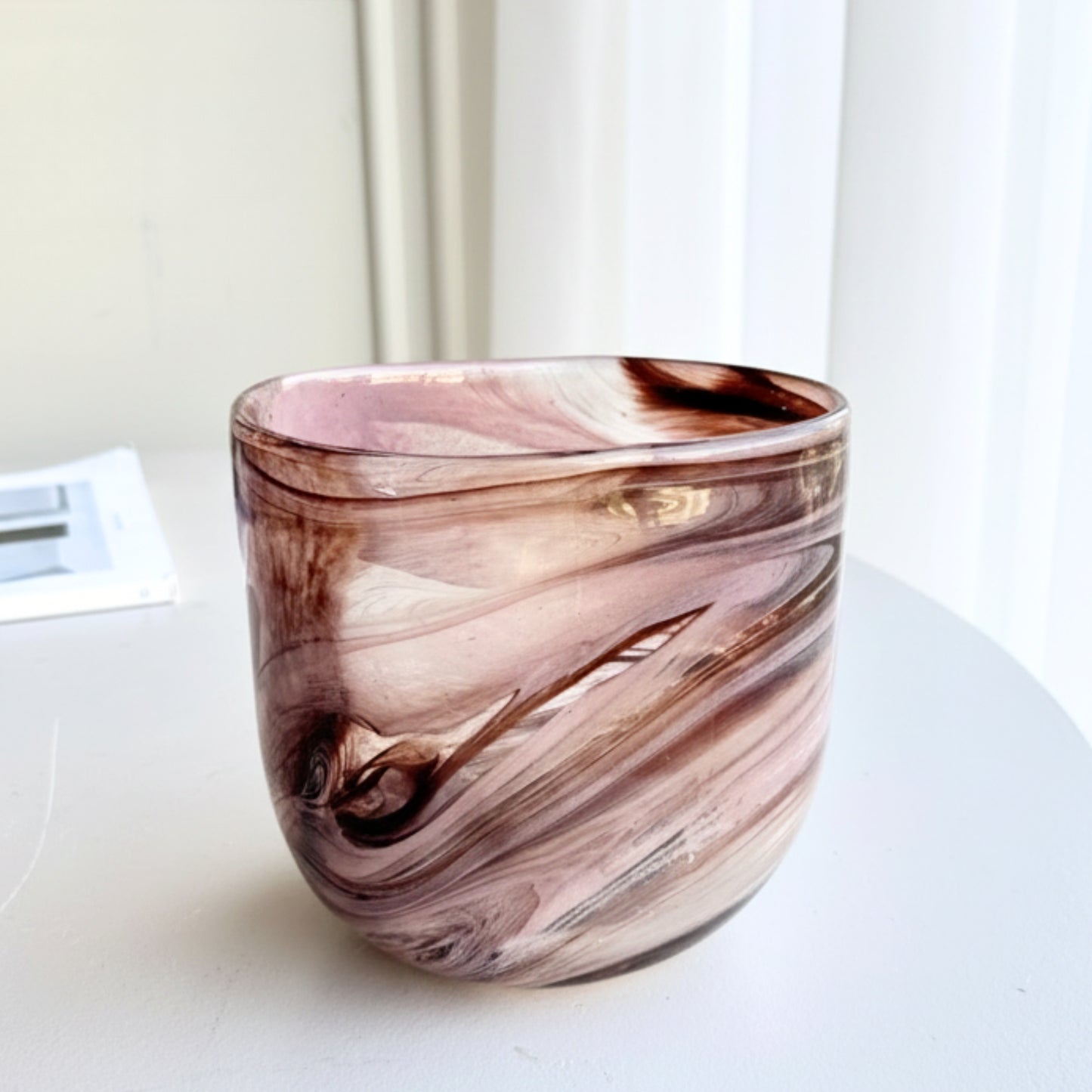 Hazel - Brown Glass Vases