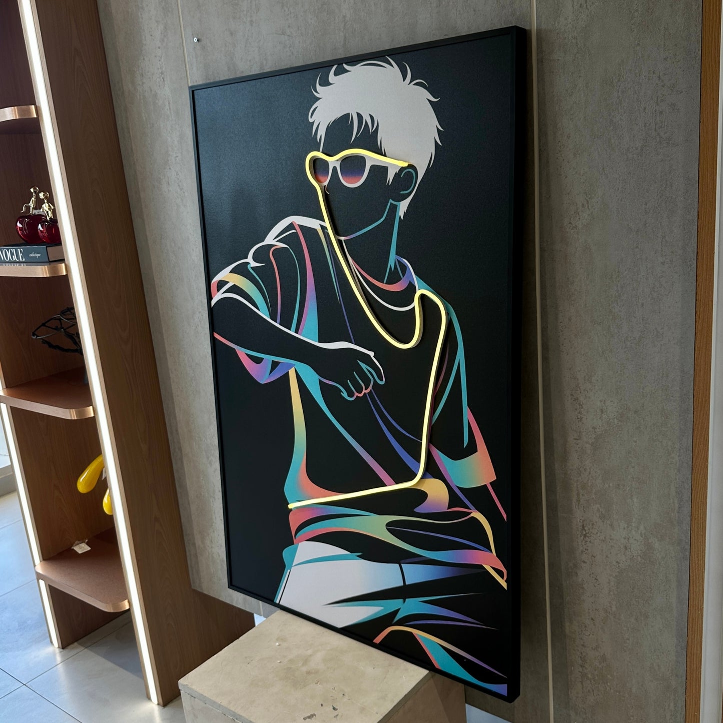 Freestyle - Human Themed LED Wall Art ~ 4 ft x 3 ft
