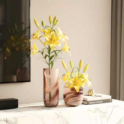 Hazel - Brown Glass Vases