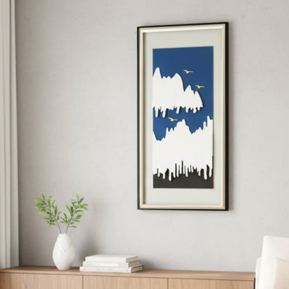 Skyrise - Mountains & Nature Inspired Premium Wall Art ~ 5.5 ft Tall