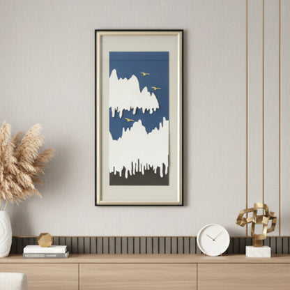 Skyrise - Mountains & Nature Inspired Premium Wall Art ~ 5.5 ft Tall