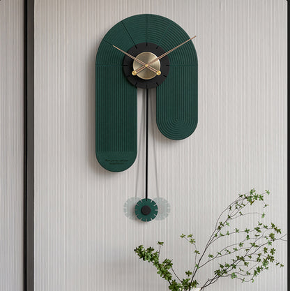 The Surreal Flow of Life - Luxe Wall Clock - Style 6 - Green